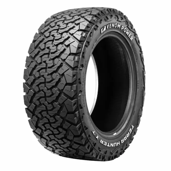 LT33X12.50R20 VENOM TERRAIN HUNTER X/T 10PLY 114R RWL M+S***50K****WHITE LETTER