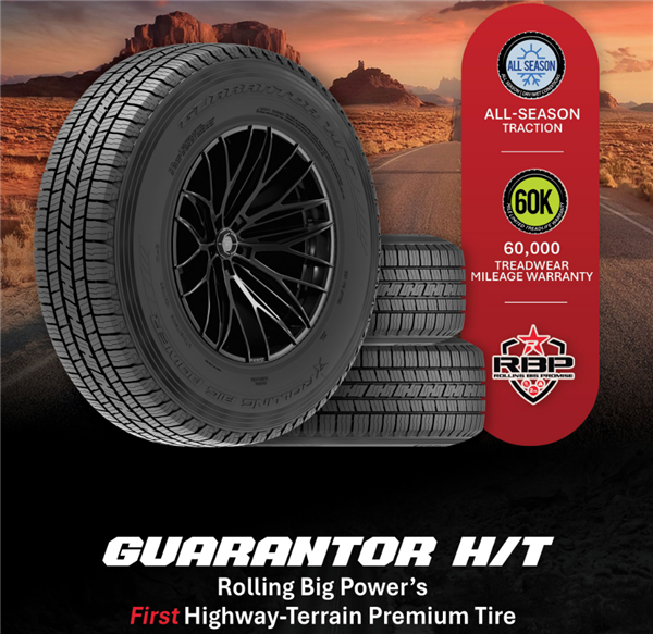 P275/65R18 RBP GURANTOR H/T 116H BLK 600A-A 60K +ROAD HAZARD