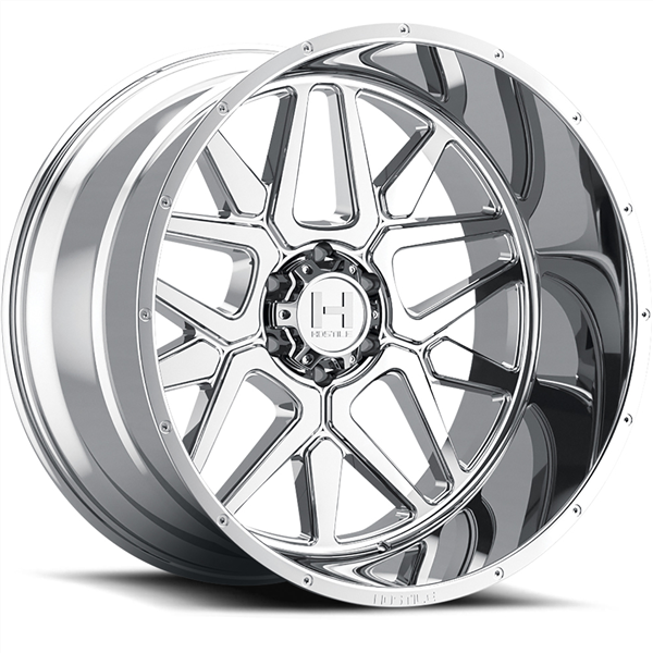 20X10 HOSTILE H128 8X170 -19MM C.B 125.2MM ARMOR PLATED (CHROME)