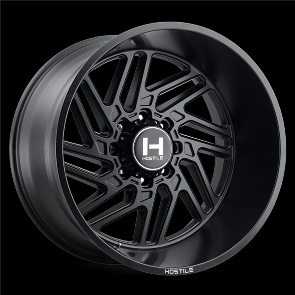 20X12 HOSTILE 116 8X180 -44MM (125.2MM) ASPHALT (SATIN BLACK)