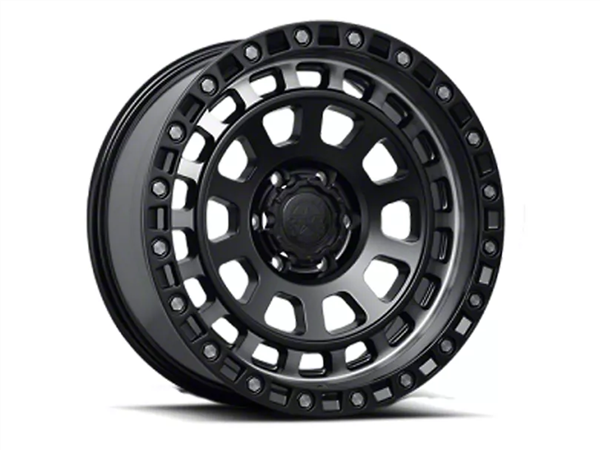 AMERICAN OUTLAW MAVERICK 20X9-10 5X139.7 C.B-108 BKMT BLACK TINT MACHINE SPOKES W/MILLED RIVETS