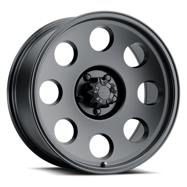 AMERICAN OUTLAW DUNE 17X8.5+0 6X139.7 C.B-106.01 SB SATIN BLACK