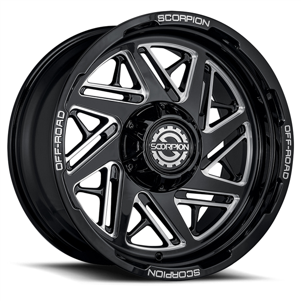 22X12 DEMOLITION 8X170 -44 CB125.2 BLACK MILLED