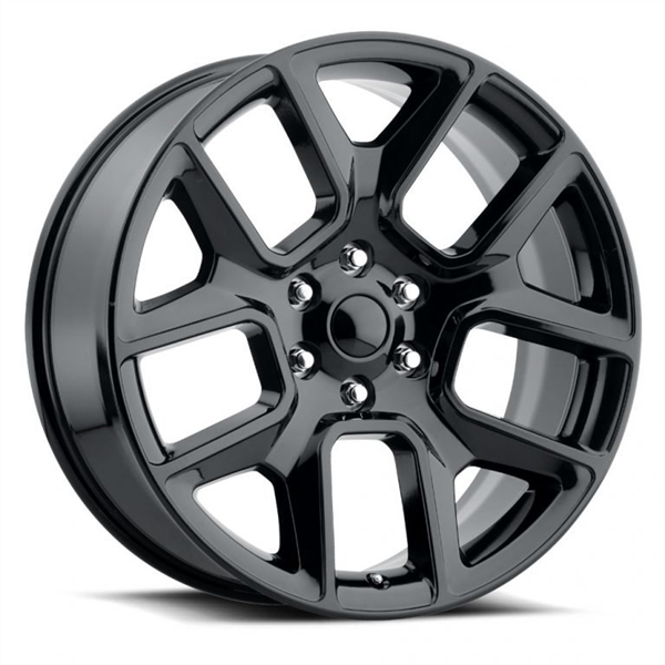 22X9 6X139.7 +24MM 78.1 GLOSS BLACK ** RAM REPLICA**