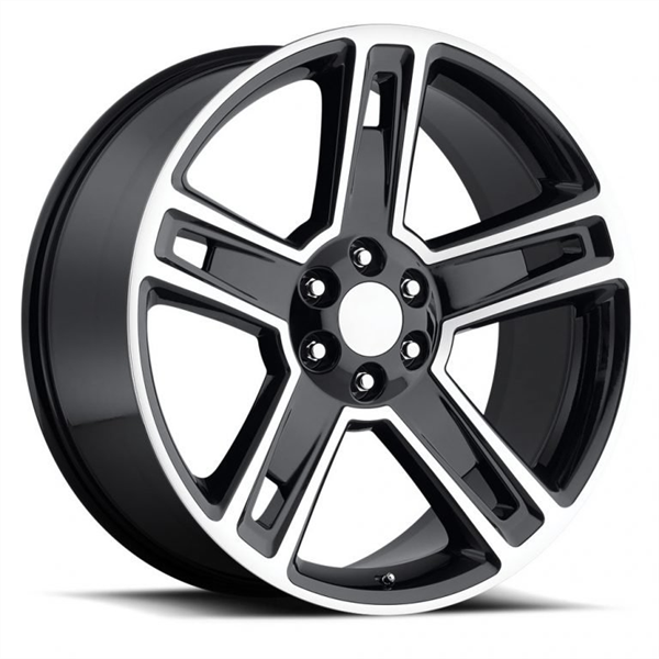 26X10 SILVERADO REPLICA 6X139.7 +30 CB78.1 BLACK MACHINE FACE