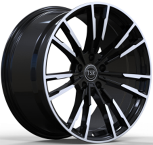 543 20X9.5 5X120 +40 CB72.6 BLACK MACHINED FACE ** BMW REPLICA**