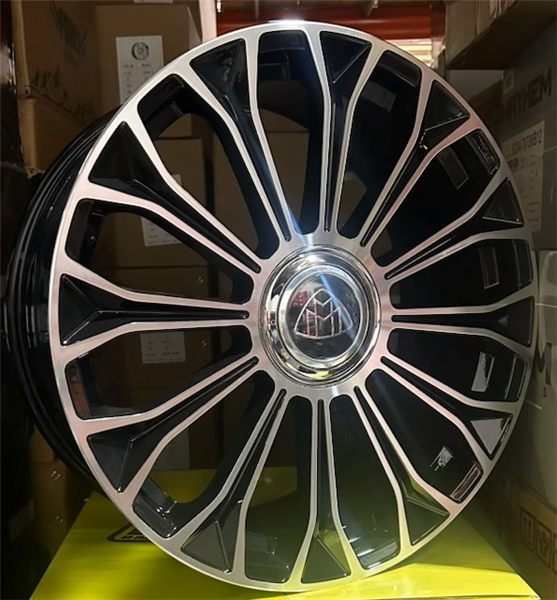 830 20X9.5 5X112 +38MM 66.6 GLOSS BLACK MACHINED FACE