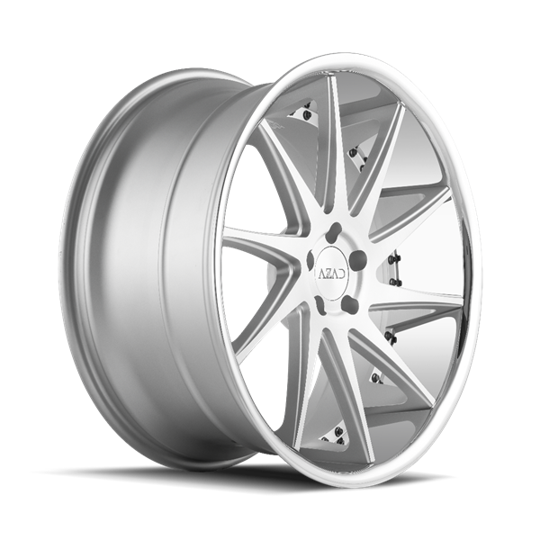 AZ23 20X10.5 5X114.3 +27 C.B 73.1 BRUSHED FACE /CHROME LIP