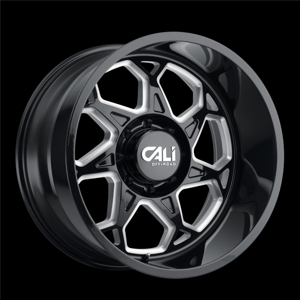 CALI OFFROAD SEVENFOLD 9111 24X12 8X170 -51MM 130.8 GLOSS BLACK MILLED
