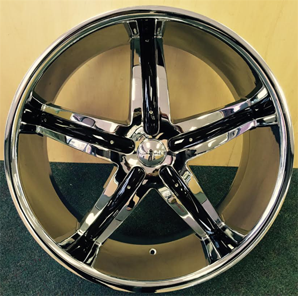 DCENTI 9 B 22X9.5+30 6X139.7 C.B-78.1 CHROME +B PLASTIC