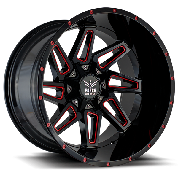 F02 22X12 5X127/139.7 -44 CB78.1 RED MILLED