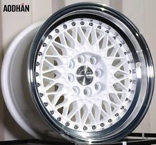 AODHAN-AH05 WHITE/MACHINE LIP 18X8.5 5X100 +35 +73.1