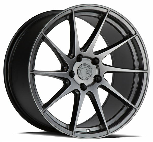 AODHAN-AH09 HYPER BLACK 18X8.5 5X4.5 +35 +73.1 (DRIVER SIDE) *SINGLE PHASE FORGING CONSTRUCTION* SPF