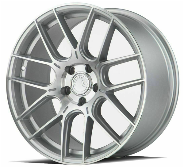 AODHAN-AHX SILVER/MACHINE FACE 18X8.5 5X4.5 +35 +73.1 **SINGLE PHASE FORGING CONSTRUCTION** SPF ?