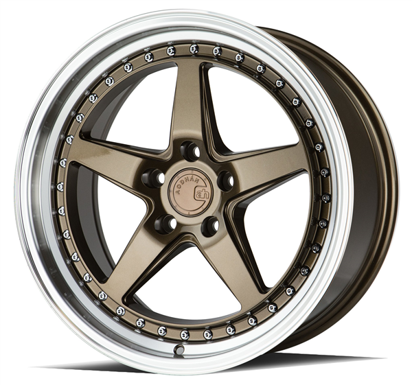 AODHAN-DS05 BRONZE/MACHINE LIP 18X9.5 5X4.5 +30 +73.1