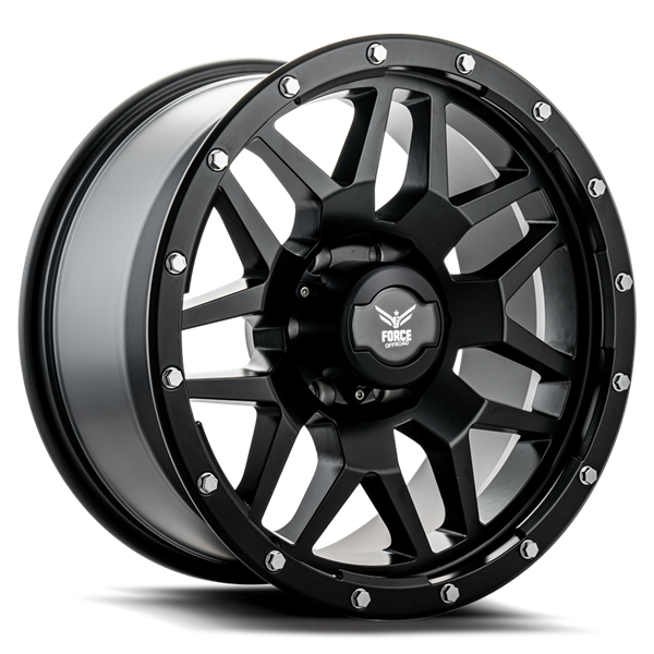F20 17X9 5X127 -12 CB78.1 MATTE BLACK