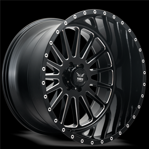 F36 20X10 5X127 -12 CB78.1 BLACK MILLED