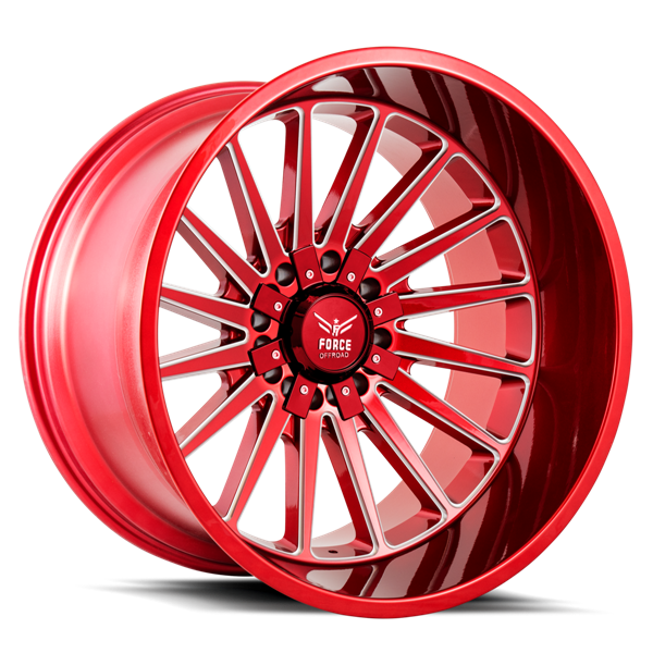 F40 26X14 6X135/139.7 -76 CB106.1 CANDY RED MILLED