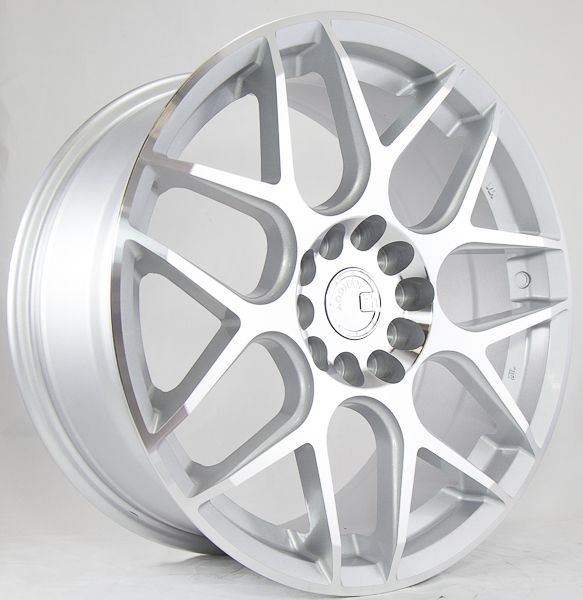 AODHAN-LS002 SILVER/MACHINE FACE 18X8.0 5X100 +35 +73.1