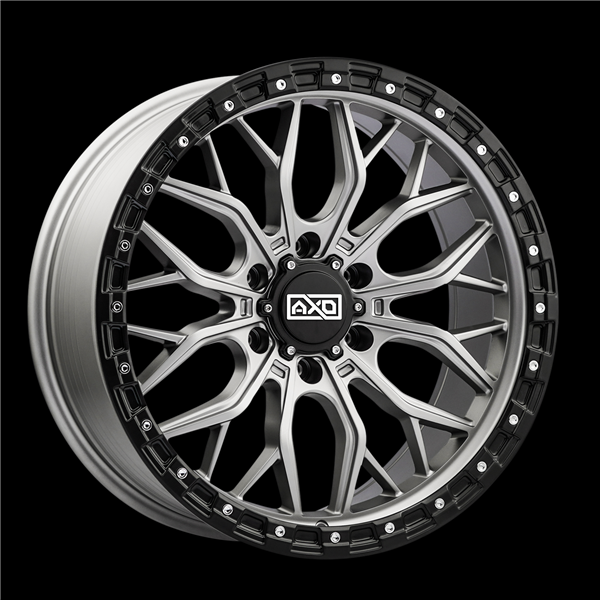 AXD-OFFROAD AS1 SATIN TITANIUM BLACK LIP 20X9.0 6X5.5 +00 +106.1