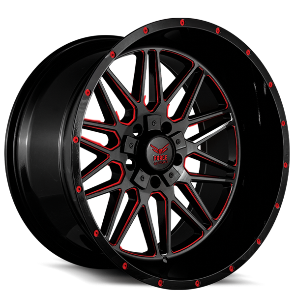 F44 24X12 5X127/139.7 -44MM 78.1 RED MILLED