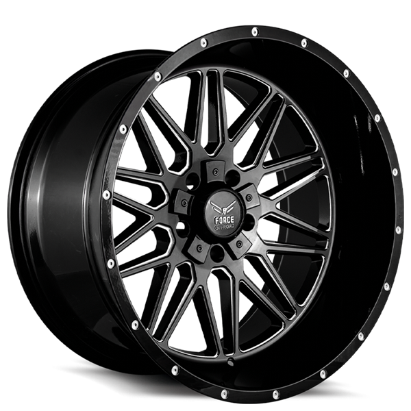 F44 24X12 5X139.7/150 -44MM 110.3 GLOSS BLACK MILLED