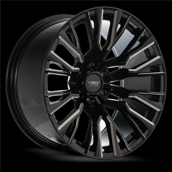 F48 20X10 6X139.7 -12MM 106.1 GLOSS BLACK MILLED