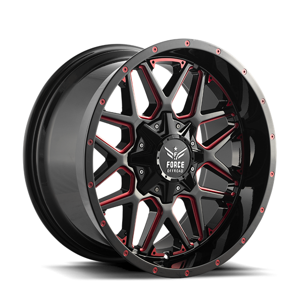 FORCE F14 20X10 5X127/139.7 OFFSET-12 C.B78.1 RED MILLED