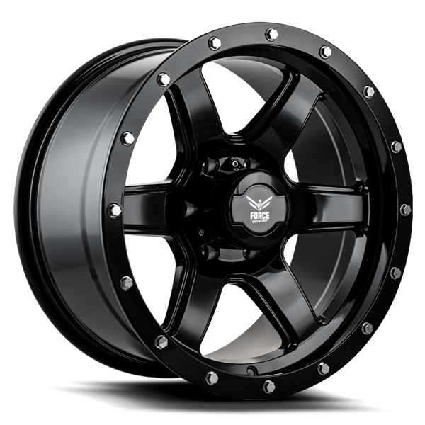 FORCE F18 18X9 6X139.7 -12 C.B106.1 GLOSS BLACK