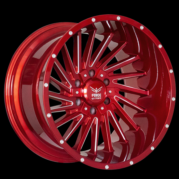 FORCE F38 22X12 5X127/139.7 -44 78.1 CANDY RED MILLED