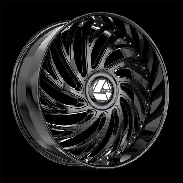 AZARA AZX-101 GLOSS BLACK 20X8.5 5X108/5X114.3 +35 +74.10 *NC*