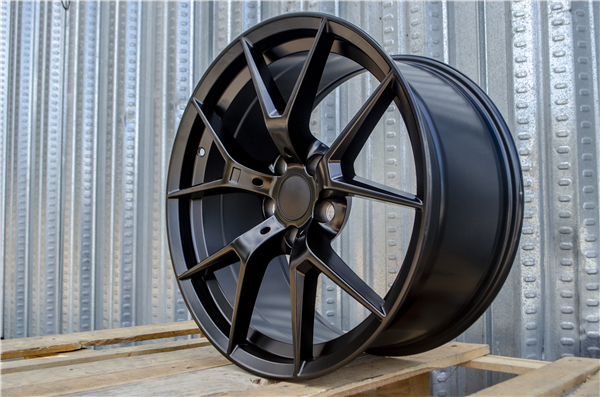 B-4 MATTE BLACK 19X9.5 5X4.75/5X120 +38 +72.6 *761* *AW*