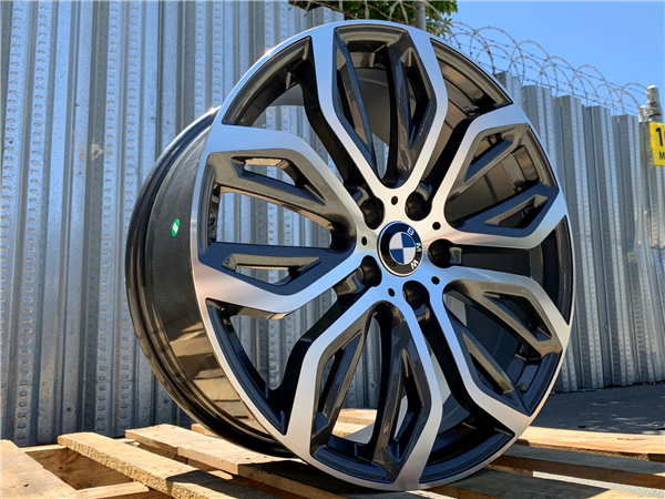 B-5 GUN METAL/MACHINE FACE 20X11 5X4.75 +37 +74.1