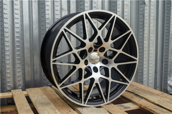 B3 GLOSS BLACK/MACHINE FACE 19X9.5 5X112 +38 +66.6
