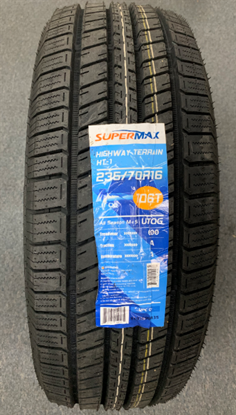 235/65R17 SUPERMAX HT-1 ALL SEASON M+S 104H 600A-A +ROAD HAZARD