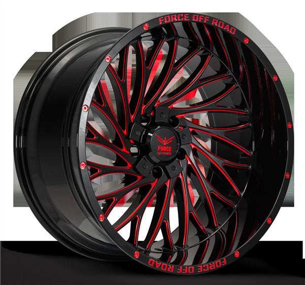 FORCE OFFROAD F50 22X12 5X139.7/150 -44MM 110.3 RED/MILLED