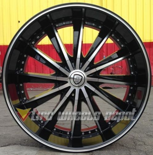 BORGHINI-B19 BLACK/MACHINE 22X9.0 6X135/6X5.5 +30 C.B-87.1 M+MO+MLLIP(ALU)