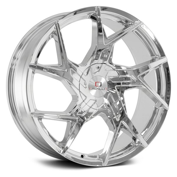 CAVALLO CLV-26 CHROME 20X8.5 5X4.5/5X4.75 +35 +74.1 *NC*