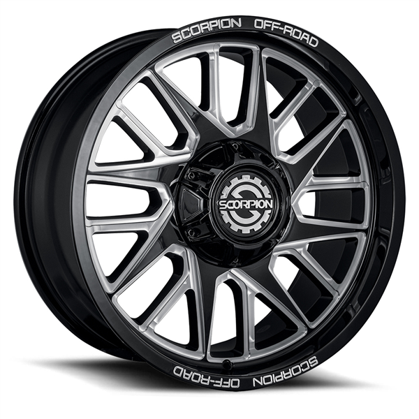 HAMMER 22X10 8X170 -19 CB125.2 BLACK MILLED