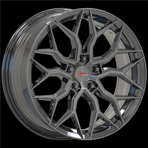 IVISION CRYSTAL 19X8.5 5X112 +38MM 66.56 GLOSS BLACK