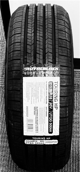 215/60R16 ROYALBLACK TOURING HP 95V 560-A-A 60K + ROAD HAZAR