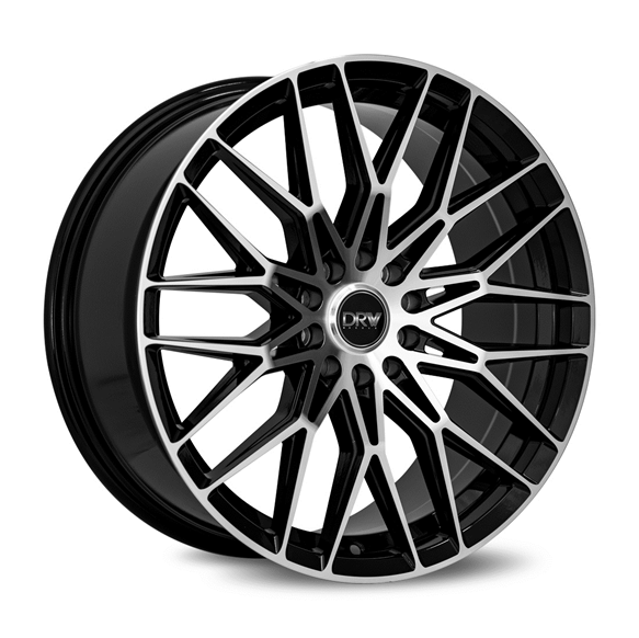 DRW-D21 BLACK/MACHINE FACE 18X8.0 5X100/5X4.5 +38 +73.1