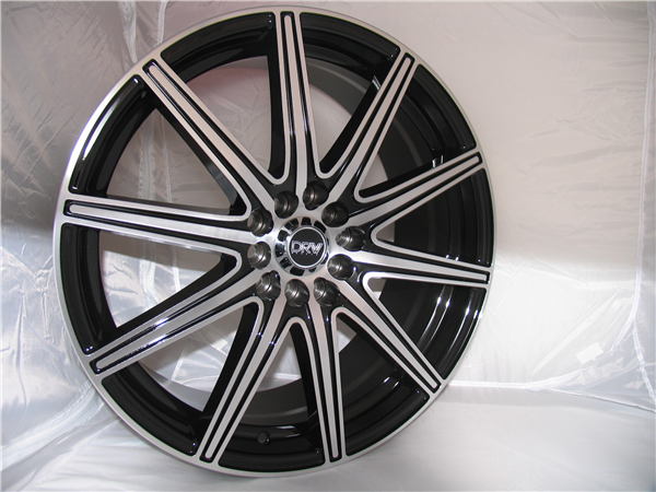 DRW-D4 BLACK/MACHINE FACE 18X7.5 4X100/4X4.5+40+73.1