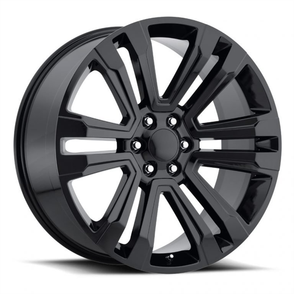 REPLICA RP 041 24X10 6X139.7 +31MM 78.1 GLOSS BLACK ** ESCALADE SLT REPLICA**