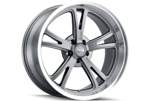 RIDLER 606 20X10 5X114.3 +0 CB83.82 GREY WMILLED SPOKES CHROME LIP