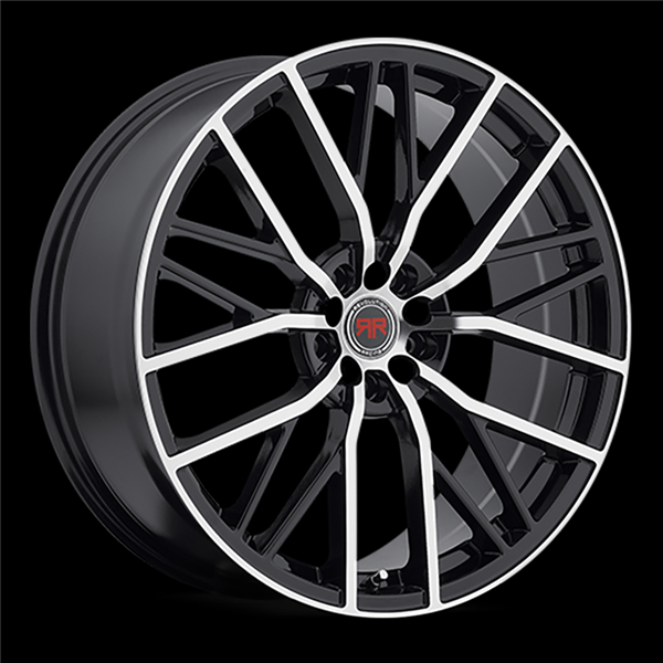 RR07 18X8 4X00/114.3 +40MM 73.1 GLOSS BLACK MACHINED