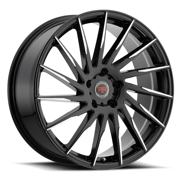 RR15 20X8 5X114.3 +40 CB73.1 BLACK MACHINED