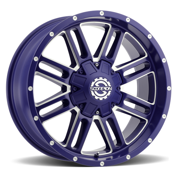 SC18 20X9 8X165 +12 CB125.2 MATTE BLUE MILLED
