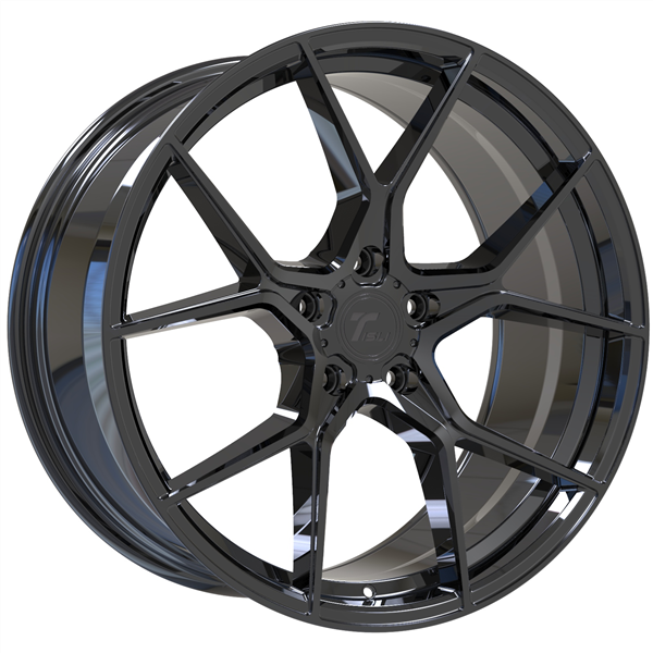 STEALTH 18X8.5 5X120 +35MM 73.1 GLOSS BLACK ** FLOW FORM **