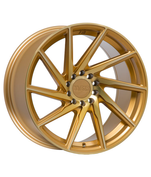 F1R-F29 MACHINE GOLD 18X9.5 5X4.5/5X4.75+38 *STAGGERED*